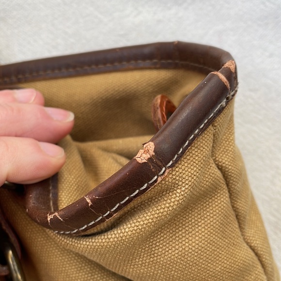 Anthropologie/The Same Direction canvas and leather bag - Picture 5 of 6